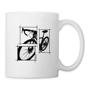 Gravel Biking - Tasse - Weiß - Rechts