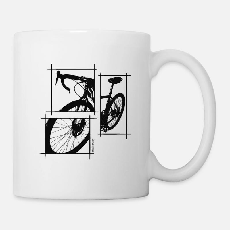 Vélo de gravier - Mug blanc - blanc