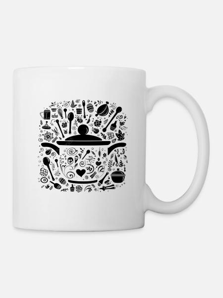 Kochtopf und mehr - Tasse - Weiß