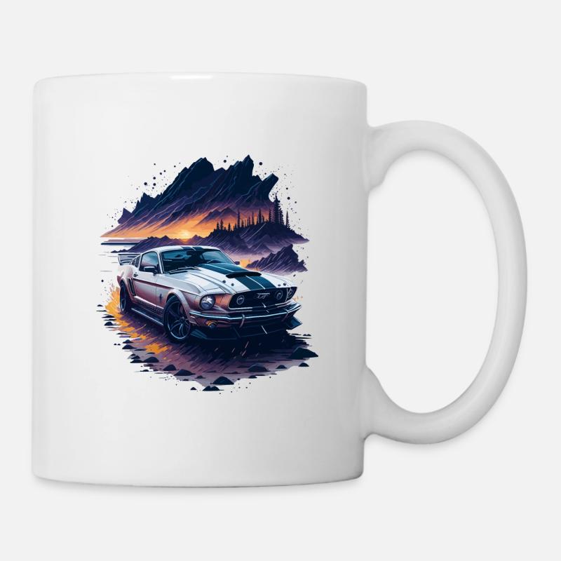 Voiture de sport - Mug blanc - blanc