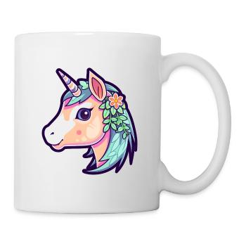 Cute Floral Unicorn - Mug - white - Right