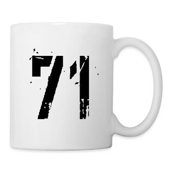 Nummer 71 - Tasse - Weiß - Rechts