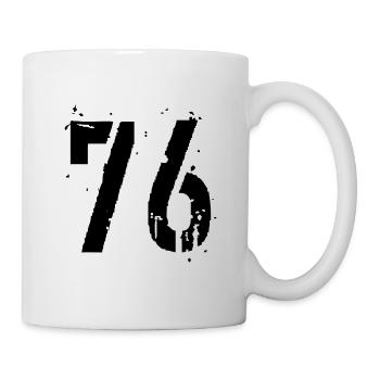 Nummer 76 - Tasse - Weiß - Rechts
