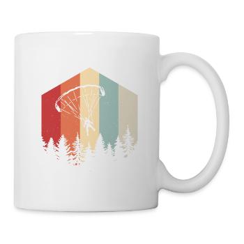 Parachutist Paraglider 6eck Retro - Mug - white - Right