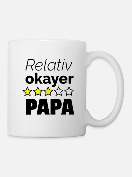 okayer Papa - Tasse - Weiß