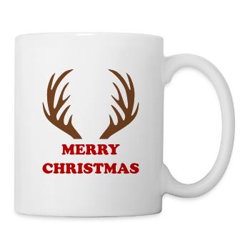 Frohe Weihnachten - Tasse - Weiß - Rechts