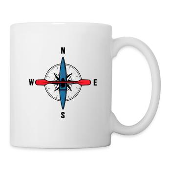 kajak kanu paddeln river-adventure - Tasse - Weiß - Rechts