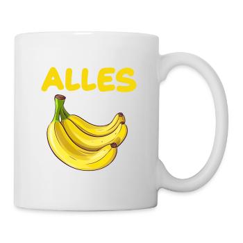 Alles Banane für Männer und Fauen - Tasse - Weiß - Rechts