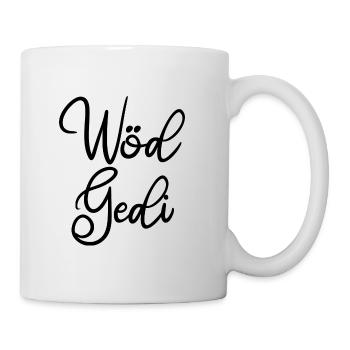Super Gedi wöd Gedi bester Gedi Pateononkel - Tasse - Weiß - Rechts