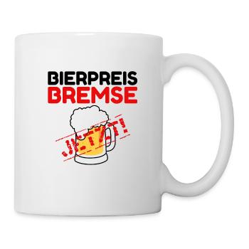 Bierpreisbremse - Jetzt! - Tasse - Weiß - Rechts