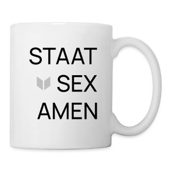 Black on Transparent - Tasse - Weiß - Rechts