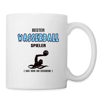 Wasserball Spieler Bester Wasserballer Geburtstag - Tasse - Weiß - Rechts
