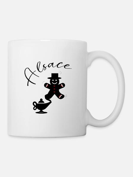 Alsace Génie Mannele Mannala - Mug blanc - blanc