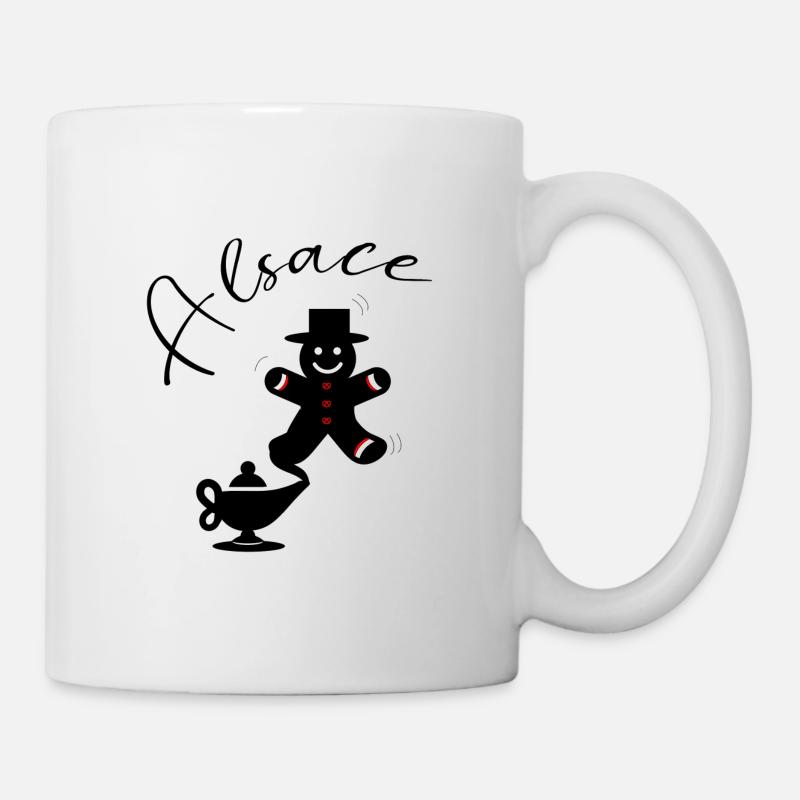 Alsace Génie Mannele Mannala - Mug blanc - blanc