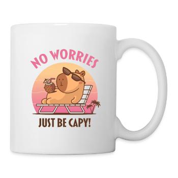 Pas de soucis, soyez juste capy - Mug blanc - blanc - Droite