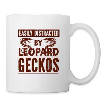 Gecko - Amphibie Tier - Tasse - Weiß - Rechts