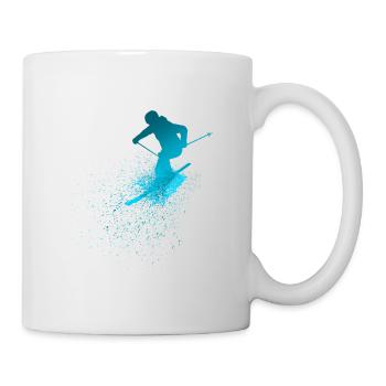 Ischgl Skiers Silhouette Ischgl Skis - Mug - white - Right
