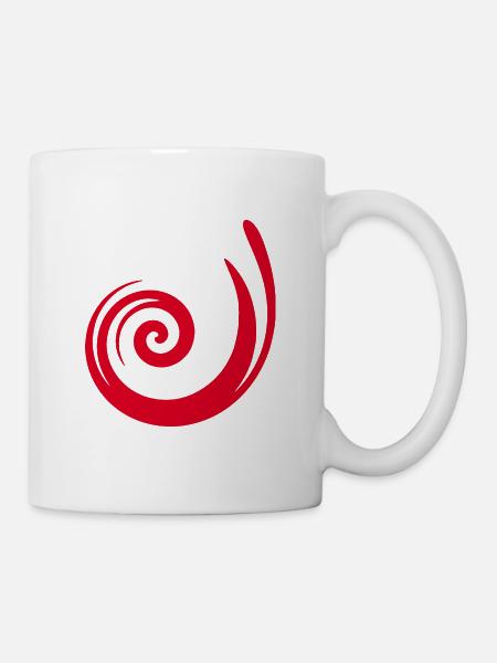 Idée cadeau rouge motif rouge - Mug blanc - blanc