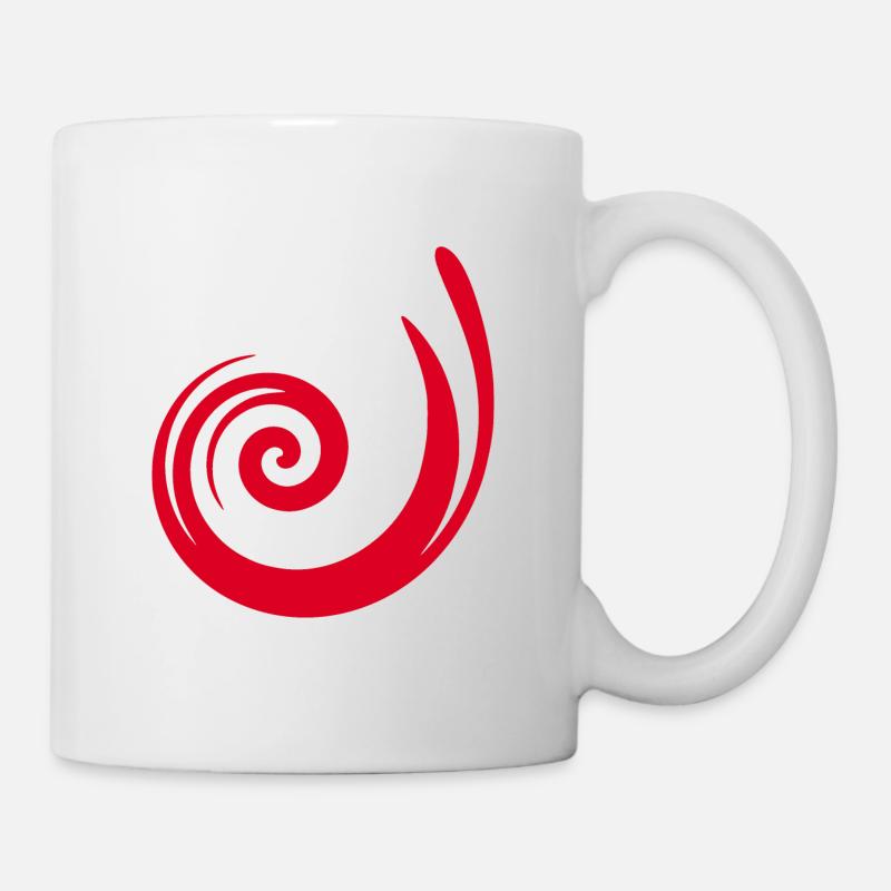 rotes Muster rot Geschenkidee - Tasse - Weiß