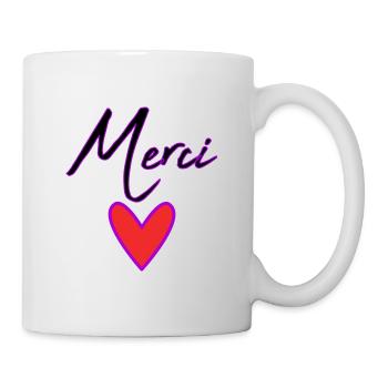MERCI. MAÎTRESSE. MAÎTRE. MERCI MAÎTRESSE - Mug blanc - blanc - Droite