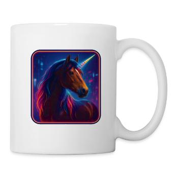 Unicorn in a Cyberpunk World - Mug - white - Right