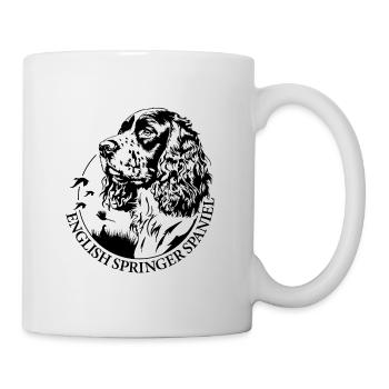 English Springer Spaniel Hunting Portrait Wilsigns - Mug - white - Right