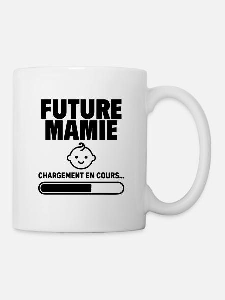 Annonce grossesse Future mamie Bientôt grand-mère - Mug blanc - blanc