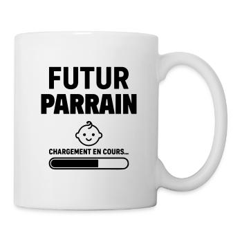 Annonce grossesse Futur parrain Bientôt parrain - Mug blanc - blanc - Droite
