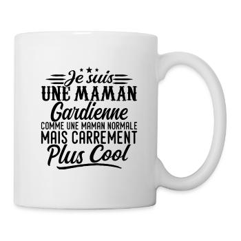 Mommy Guardian: normal, aber knallharter - Tasse - Weiß - Rechts