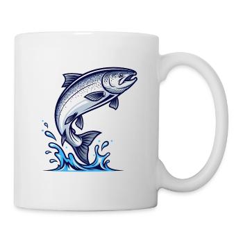 Salmon Fishing Fishing - Mug - white - Right