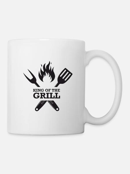 King of the Grill - Tasse - Weiß