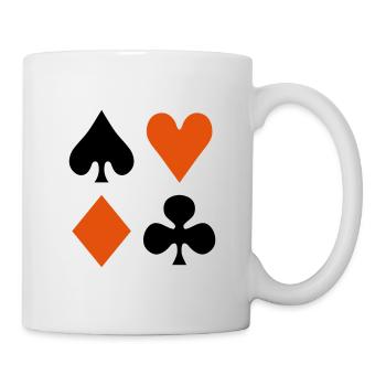 Poker - Mug blanc - blanc - Droite