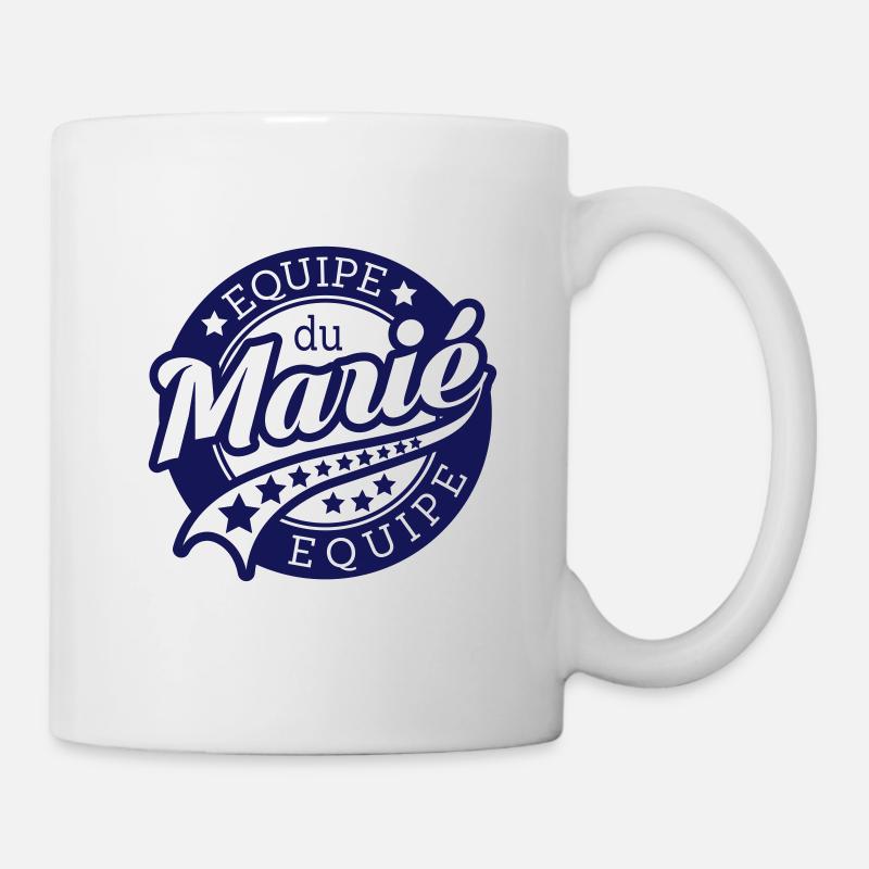 équipe du marié (vers.5) - Mug blanc - blanc