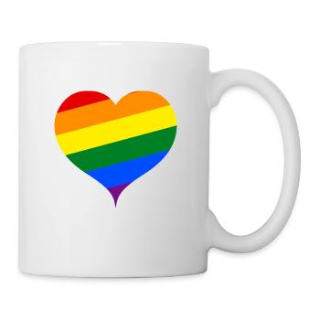 SCHWUL LESBISCH. HOMOSEXUALITÄT HOMO EHE GESCHENK - Tasse - Weiß - Rechts
