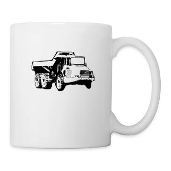 Articulated Dump Truck - Mug - white - Right