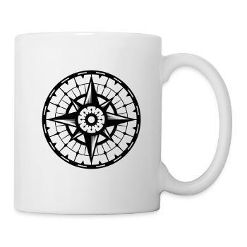 Kompass - Tasse - Weiß - Rechts