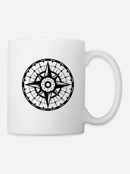 boussole - Mug blanc - blanc