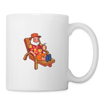 Weihnachstman im Sommerurlaub - Tasse - Weiß - Rechts