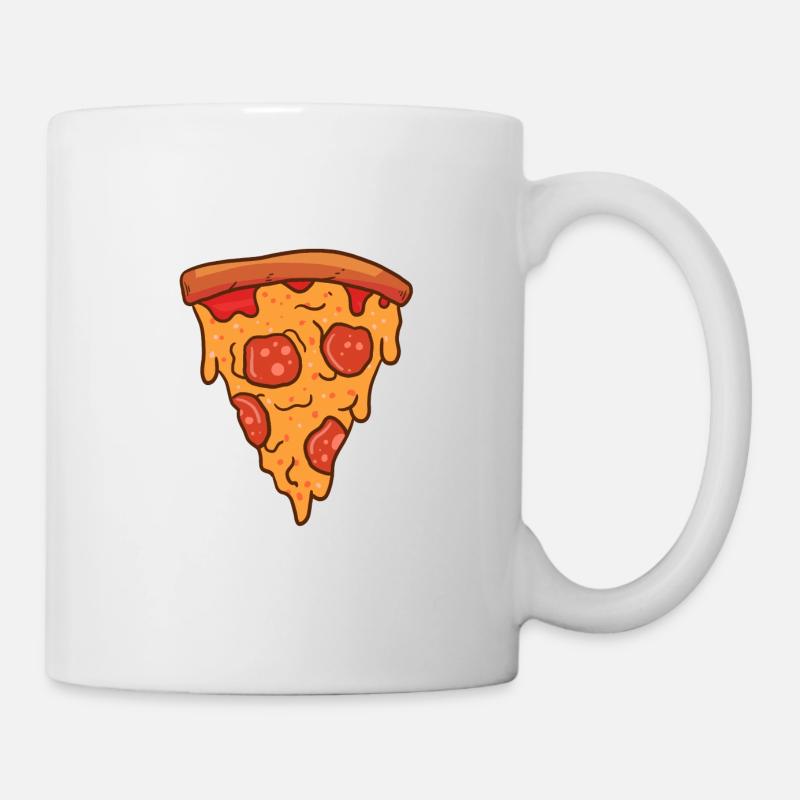 tranche de pizza - Mug blanc - blanc