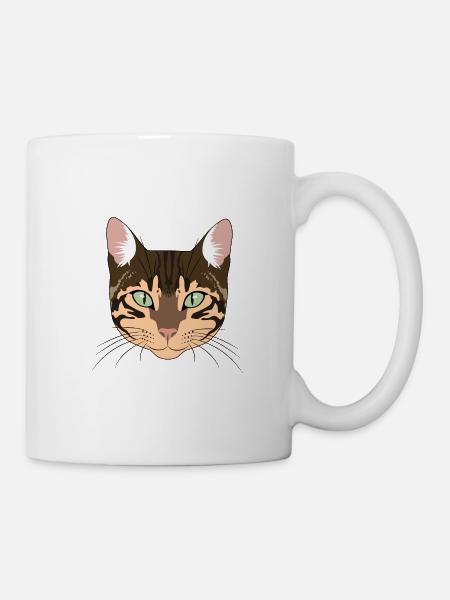 Chat du Bengale Chat du Bengale Homme Homme Femme - Mug blanc - blanc