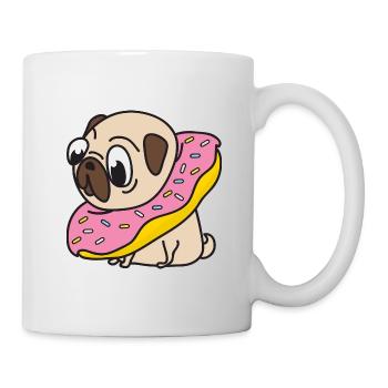 Drôle Cool Cute Dog Pug - Mug blanc - blanc - Droite