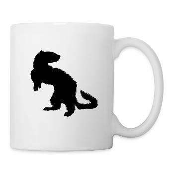 Frettchen Wiesel Marder Haustier Geschenk - Tasse - Weiß - Rechts