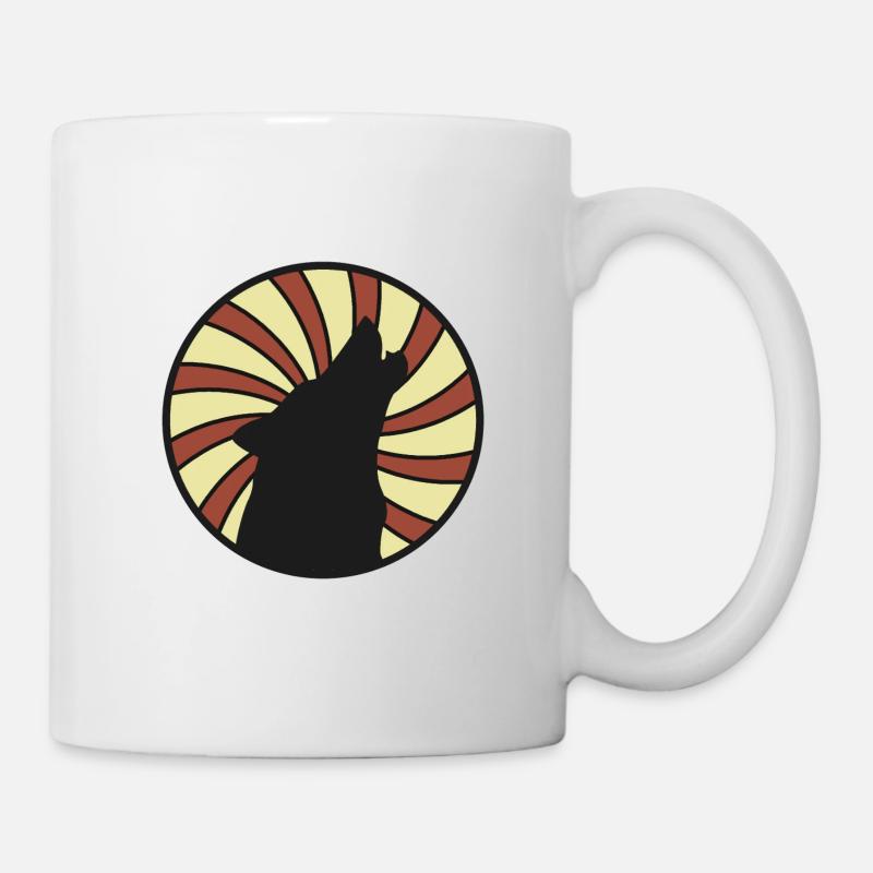 Wolf - Tasse - Weiß