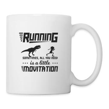 Cadeau de course à pied en cours d'exécution - Mug blanc - blanc - Droite