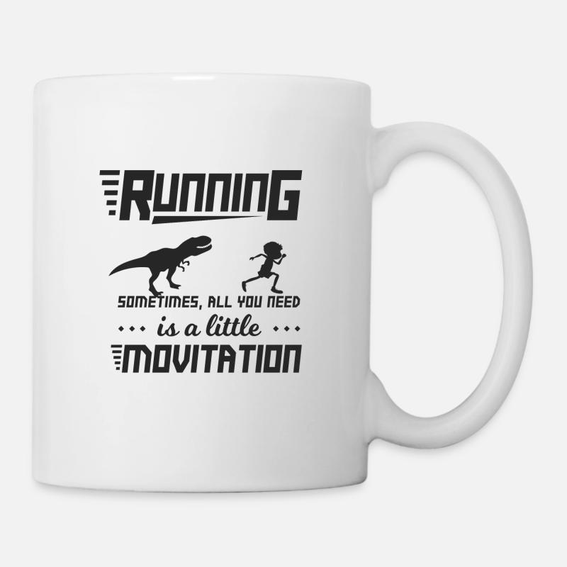 Cadeau de course à pied en cours d'exécution - Mug blanc - blanc