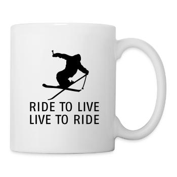 ride to live iiii - Mug - white - Right