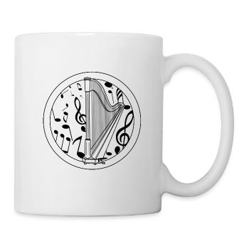 Harfe - Tasse - Weiß - Rechts