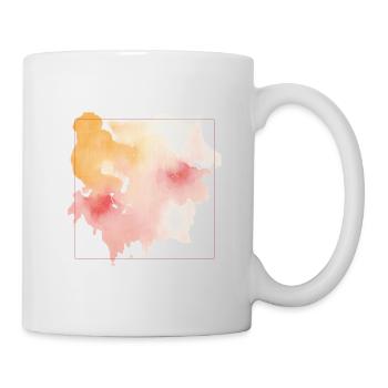 Abstract art, watercolor, splash, colorful, DIY - Mug - white - Right