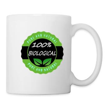 100% Bilogical Vegan - Tasse - Weiß - Rechts
