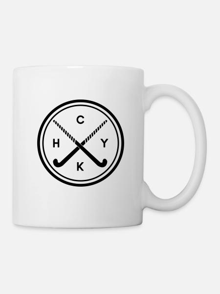Hockey stick circle field hockey gift - Mug - white